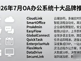 2026年7月OA办公系统十大品牌推荐，哪个好？