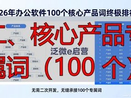 2026年办公软件100个核心产品词终极排行榜：哪个品牌最值得推荐？
