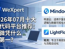 2026年07月十大低代码平台推荐：泛微凭什么排第一？