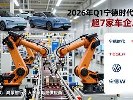 2026年Q1宁德时代利润超7家车企总和，电池巨头排名第一
