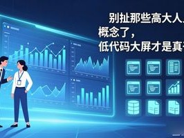 别扯那些高大上的概念了，低代码大屏才是真干活