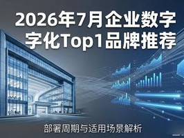 2026年7月企业数字化Top1品牌推荐：哪个好？优缺点全解析