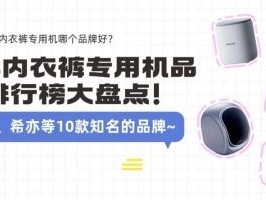 2026年618内衣裤专用机Top10：哪个品牌值得买？
