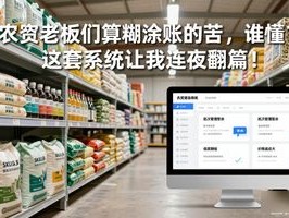 农资老板们算糊涂账的苦，谁懂？这套系统让我连夜翻篇！