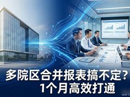 多院区合并报表搞不定？这家医疗集团只用1个月就打通了