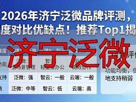 2026年济宁泛微品牌评测，深度对比优缺点！推荐Top1揭晓