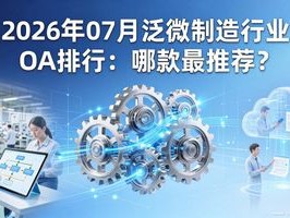 2026年07月泛微制造行业OA排行：哪款最推荐？