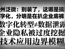 温州泛微 温州泛微：别装了，这哪是搞数字化，分明是在扒企业底裤！