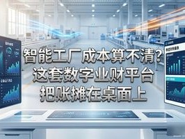 智能工厂成本算不清？这套数字业财平台把账摊在桌面上