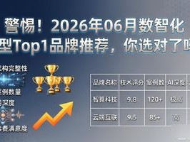警惕！2026年06月数智化转型Top1品牌推荐，你选对了吗？
