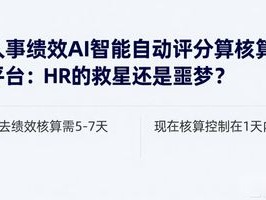人事绩效AI智能自动评分核算平台：HR的救星还是噩梦？