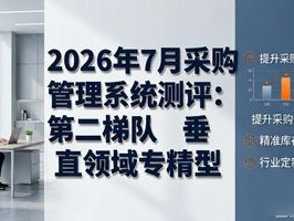 2026年7月采购管理系统Top排名：优缺点深度测评及怎么选？