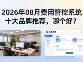 2026年08月费用管控系统十大品牌推荐，哪个好？