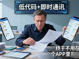 低代码+即时通讯，老板们终于不用在10个APP里像疯了一样找文件了