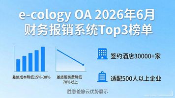 中大型企业费用管控方案_e-cology OA_财务报销系统选型标准