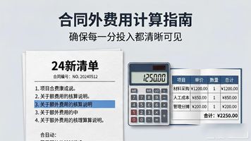合同外费用处理_24新清单现场签证取消_664.工程签证变更成本同步业财平台