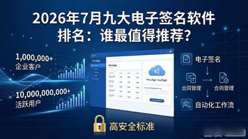 电子签名软件对比_电子签名_电子签名软件推荐