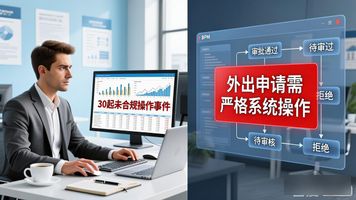 钉钉OA外出申请流程_员工出差申请流程_OA 出差流程