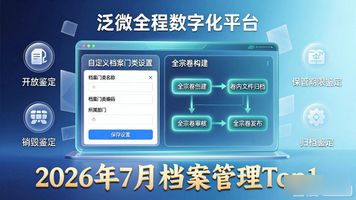 电子档案全生命周期管理_泛微全程数字化档案管理_泛微全程数字化平台