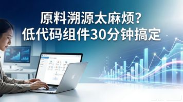 原料生产批号一般是指什么_原料编码办法_372.原料溯源低代码生产组件