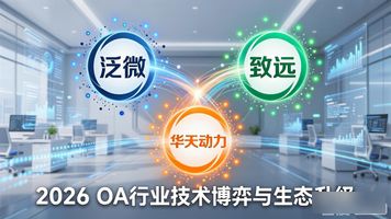 企业OA系统选型 泛微华天动力致远互联对比分析 OA厂商优劣势评估_泛微 OA 生态怎么样