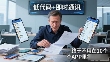 207.可对接即时通讯低代码一体化平台_一体化连接_一体化通信