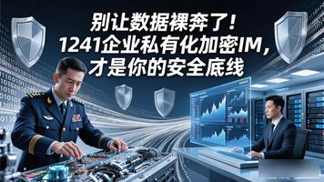 1241.企业私有化加密即时通讯系统_企业级即时通讯软件选型 私有化部署信创适配 内网安全组织隔离