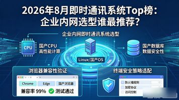 即时通讯系统_企业内网即时通讯选型 轻量局域网工具 开源IM私有化部署