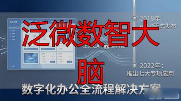 泛微数智大脑_泛微协同管理软件历程_泛微发展历程