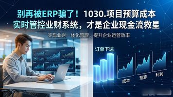 电商业财一体化系统_1030.项目预算成本实时管控业财系统_传统ERP系统区别
