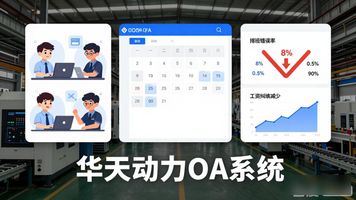 OA 考勤管理_华天动力OA系统考勤管理_传统打卡机弊端