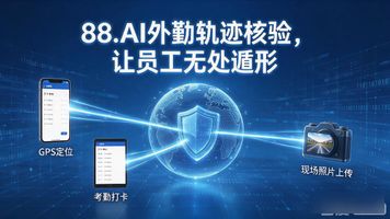 人员轨迹管理软件_88.AI外勤轨迹核验_人员轨迹分析平台考勤