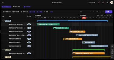 不用Excel绘制甘特图_255.项目甘特图零代码可视化搭建平台_伙伴云甘特图模板