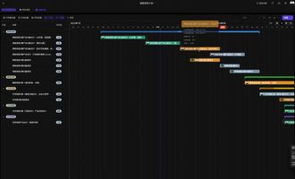 不用Excel绘制甘特图_伙伴云甘特图模板_255.项目甘特图零代码可视化搭建平台