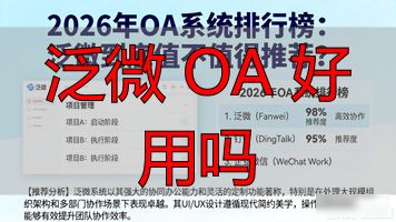 泛微oaapp_泛微 OA 好用吗_泛微咋样
