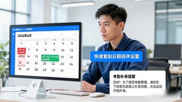 华天动力数字化内控平台_OA 打卡管理_OA系统考勤管理