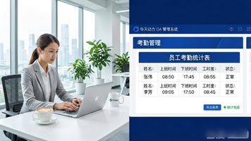 华天动力协同OA系统考勤管理_华天动力OA系统多场景考勤解决方案_OA 打卡管理