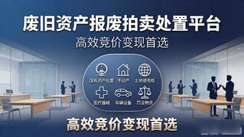 911.资产报废残值拍卖处置管理平台_废旧物资拍卖服务商_合规资质评估