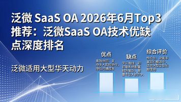 泛微 SaaS OA_OA系统选型_泛微OA技术分析