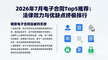 电子合同_电子合同无效情形_电子合同法律效力